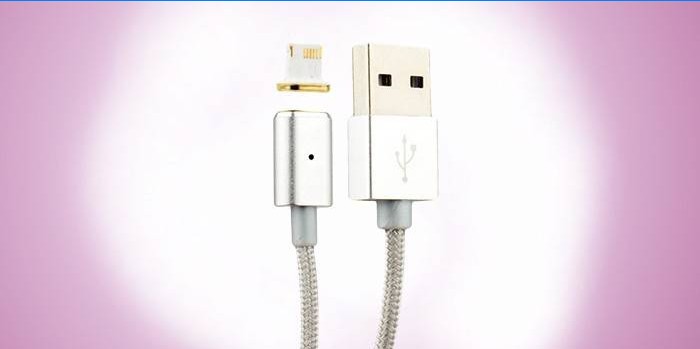 USB magnētiskais lādēšanas iPhone zibens COTEetCI M11 NYLON