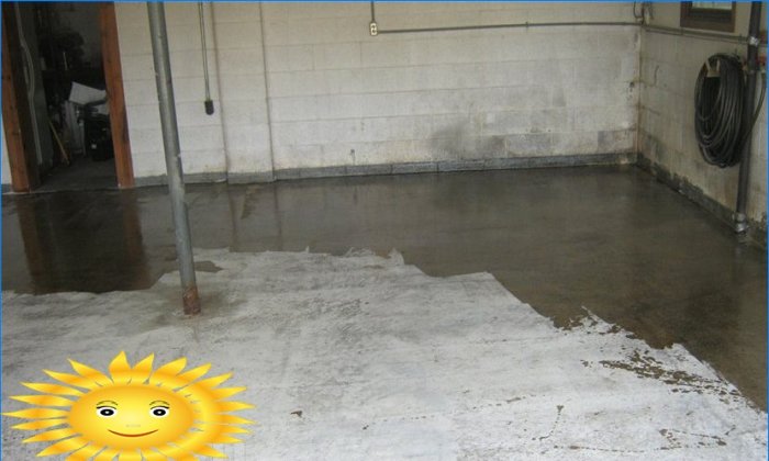 Garāžas grīda: poliuretāna piesūcināšana un betona pārklājums