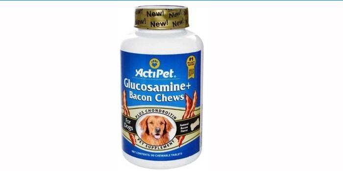 Vitamīni suņiem Actipet Glucosamine +
