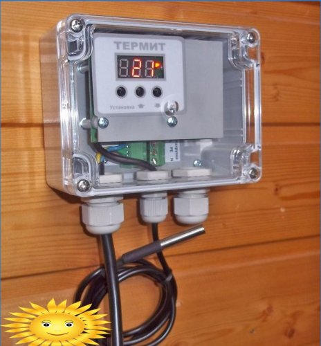 Elektronisks termostats ar sensoru