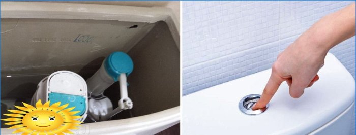 Divkārša tualetes skalošanas poga