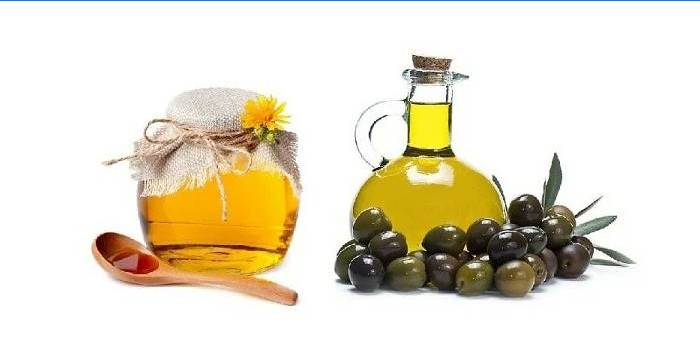 Medus un olīveļļa